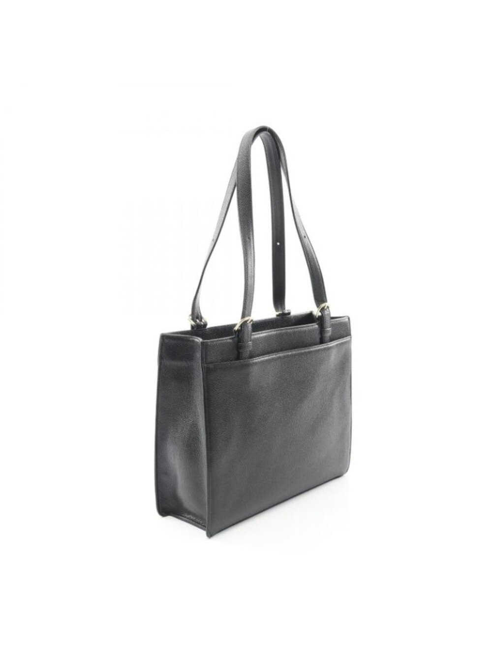 Chanel Tote Bag Black Caviar Leather Turnlock - Picture 2 of 9